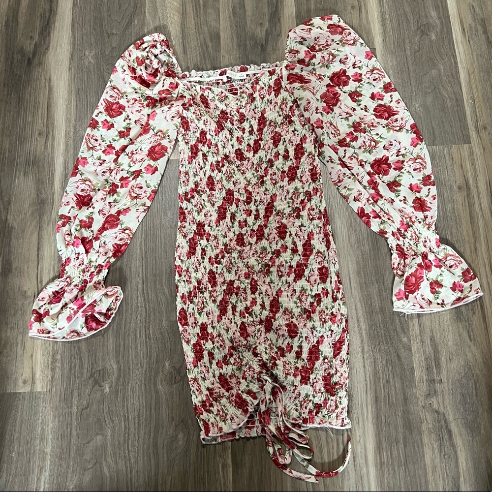 Ootd fash floral dress